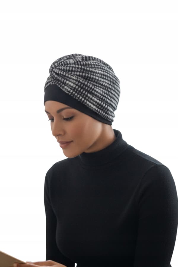 Ela 534 dameturban, varm sweaterhue, blød, draperet