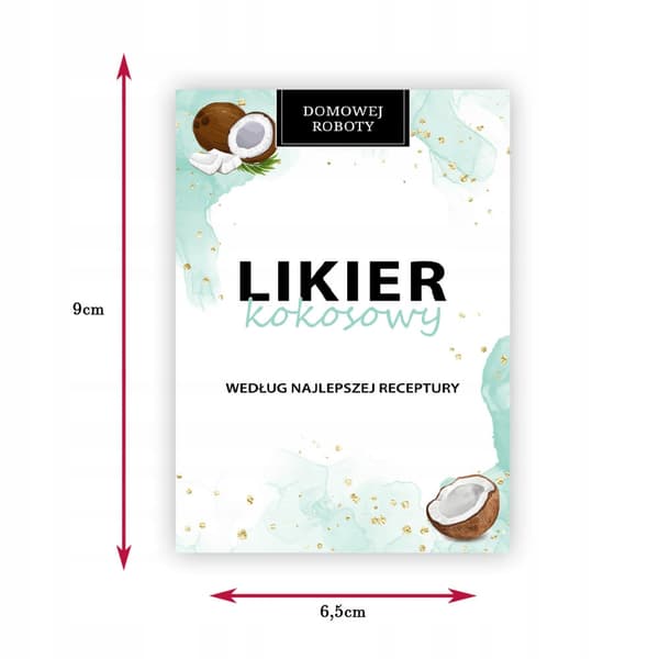 10x Hjemmelavede likøretiketter til flasker, gave