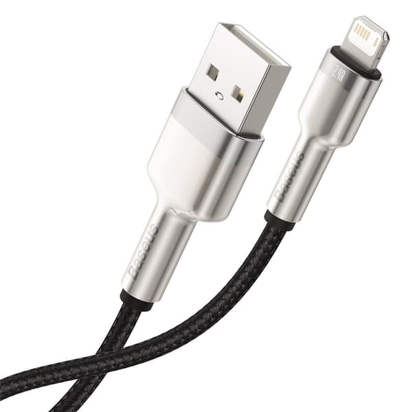 Baseus Cafule USB till Lightning-kabel, 2.4A, 1m (svart)