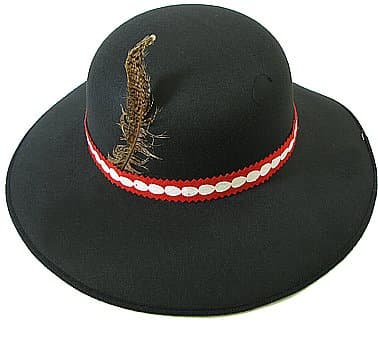 Highlander hat med fjer 1 stk.