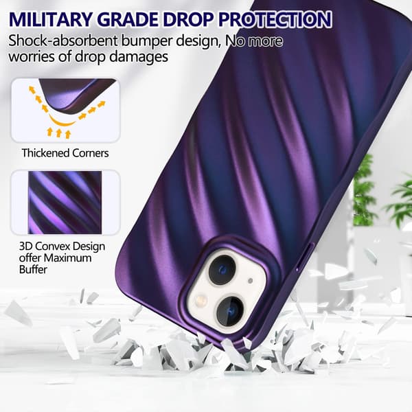 ETUI TIL APPLE IPHONE 13 SILIKONE LILLA A2482 A2631