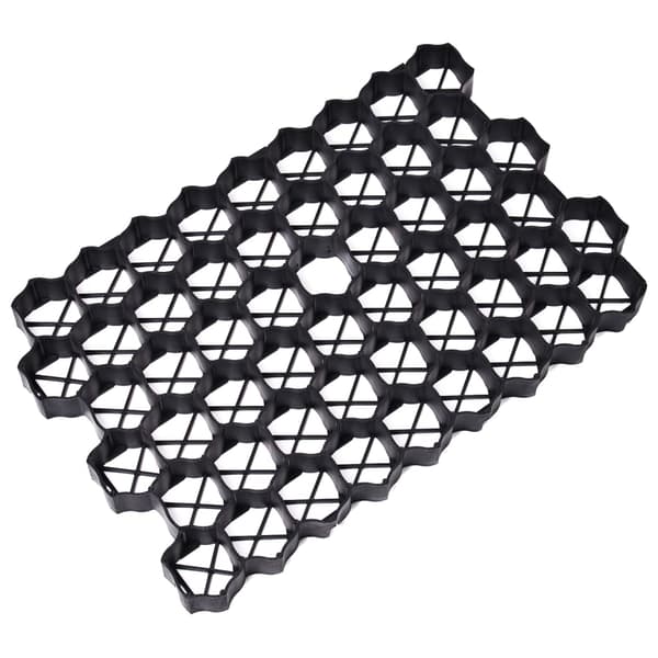 vidaXL espalier til græsplæne, 16 stk., sort, 60x40x3 cm, plastik