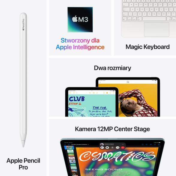APPLE iPad Air 11 M3 (2025) 256 Gt Wi-Fi + Cellular -tabletti, sininen