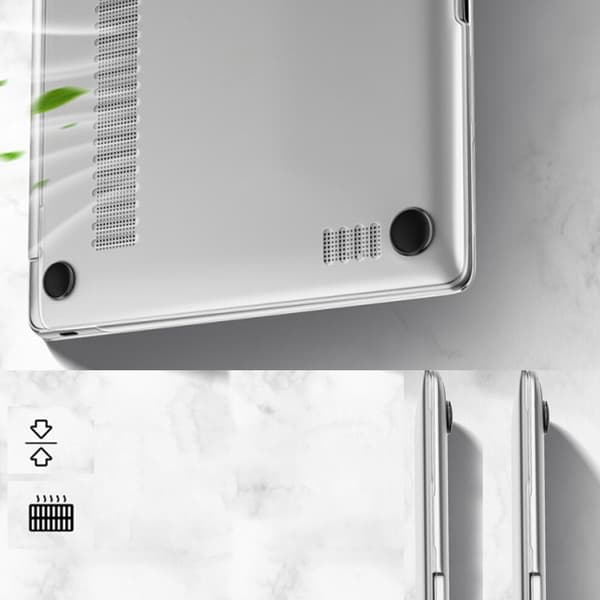 HardShell Cover til Apple MacBook Air M3 13.6 (Klar)