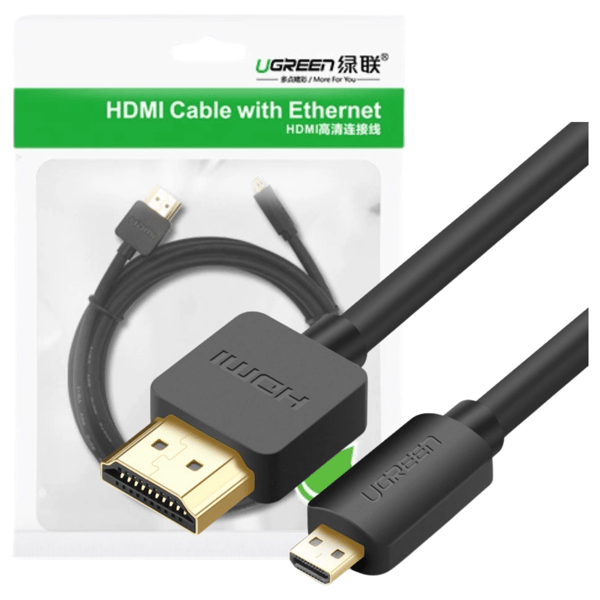 UGREEN HD127 Micro HDMI - HDMI 4K 3D Kabel 1m (Sort)