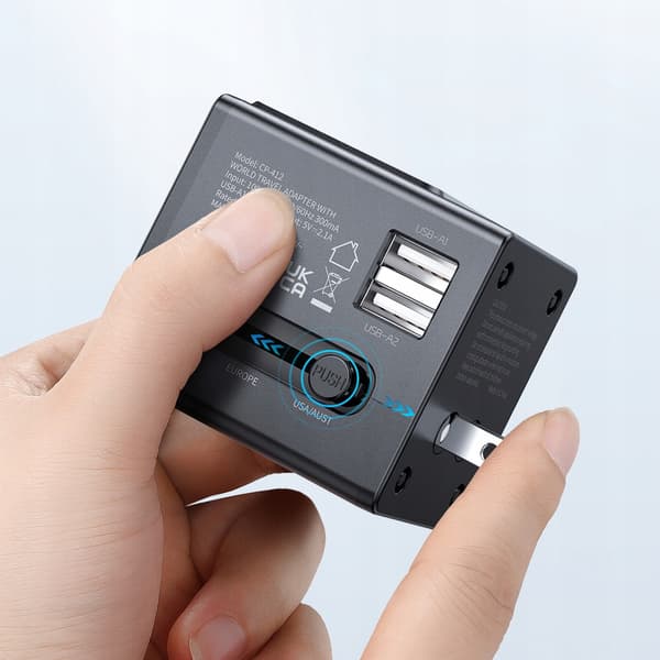 MCDODO USB-OPLADERADAPTER ENGELSK STIK USA UK EU US
