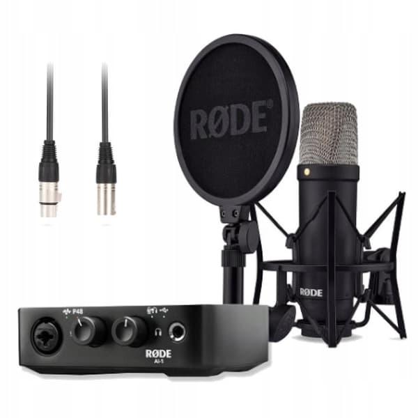 RODE NT1 Studio Kit, Mikrofon og AI-1 Interface