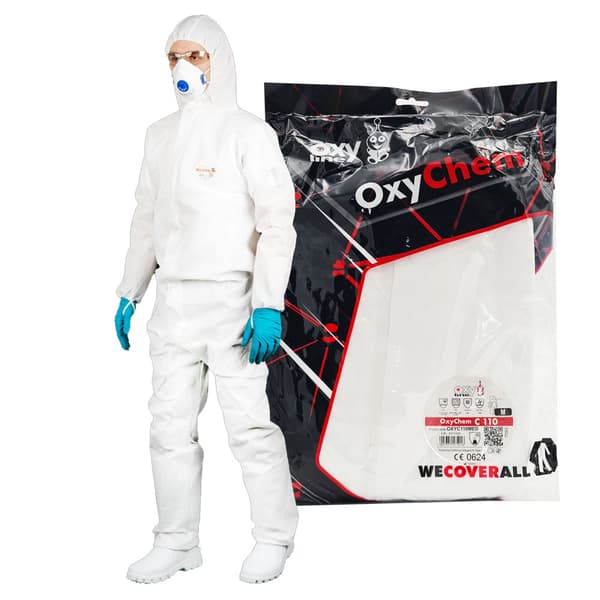 Vit målarskyddsdräkt M OxyChem C110 typ 5 6