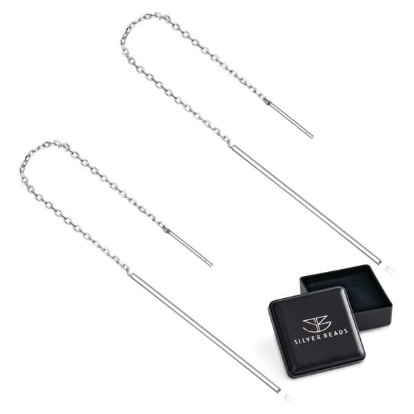 Silverhängande örhängen, 925 silver
