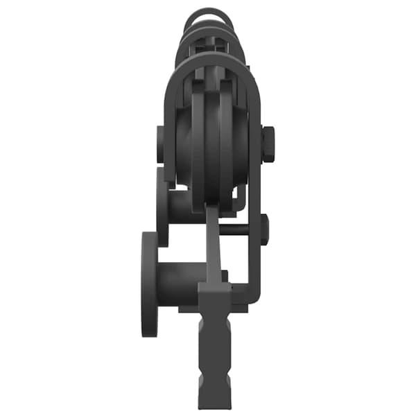 vidaXL Skjutdörrsmonteringssystem, 200 cm, Stål, Svart