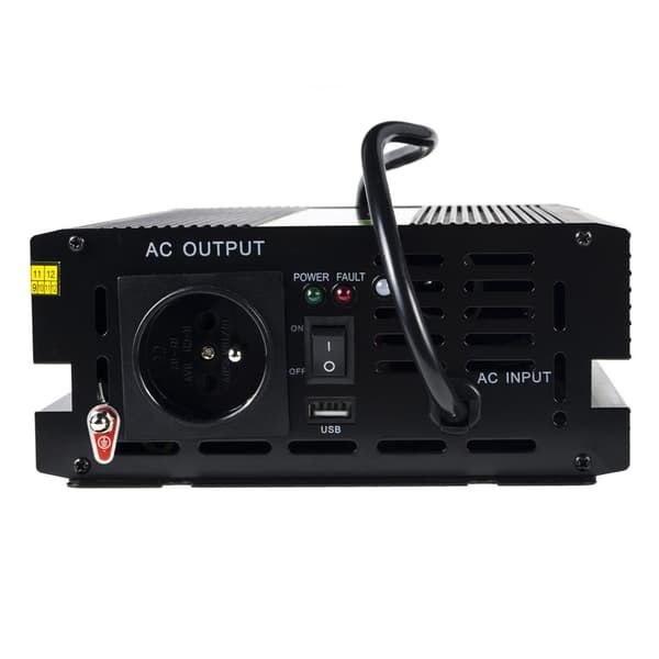 Green Cell INV07 Bilinverter 12V-230V 300W Sort