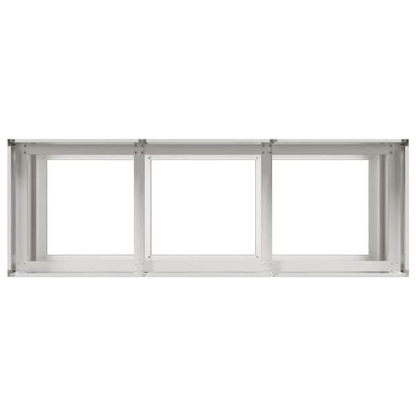 vidaXL urtepotte 120x40x80 cm rustfrit stål