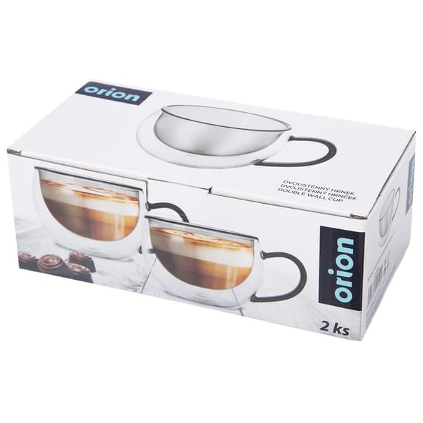 Termoglas med dubbel vägg för kaffe och te DOUBLE 300 ml 2 st