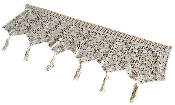 Virkatut pitsiverhot 30/100 beige