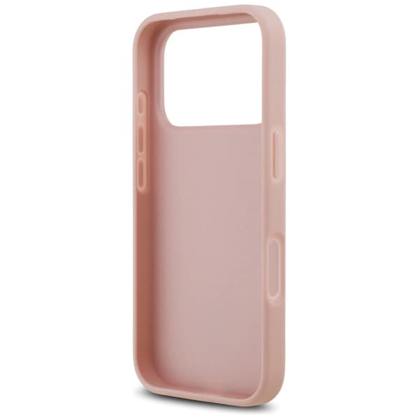 Guess Rhinestone Triangle Logo iPhone 17 Pro Etui - Pink