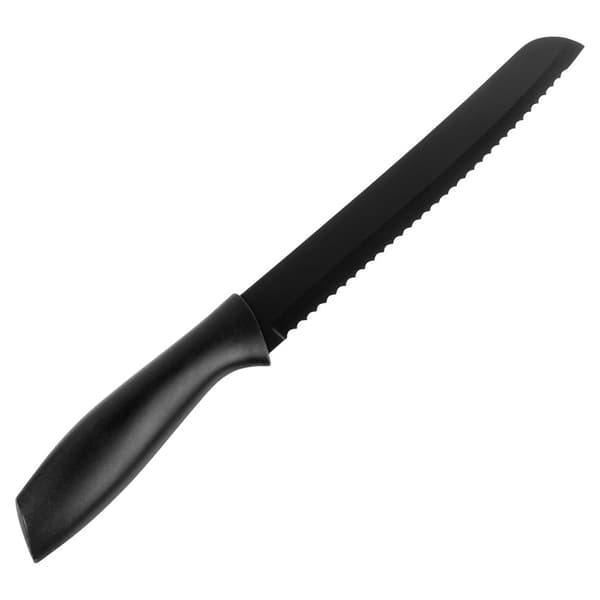 Brödkniv stål svart 32 cm