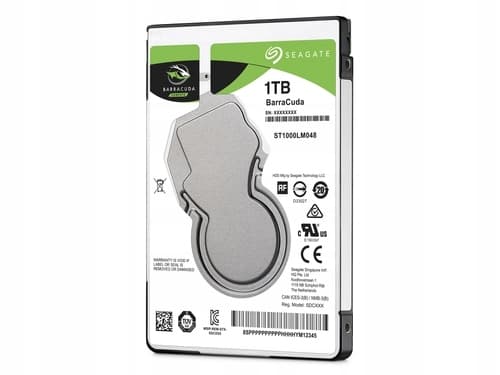 Seagate Barracuda 1TB SATA 2,5" hårddisk, 5400 varv/min, 128 MB
