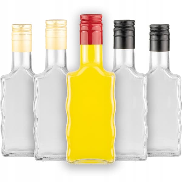 50 x FALA 200 ml pulloa tinktuuroille, PITKÄ KORKKI