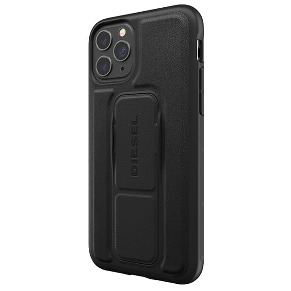 Diesel Grip-etui i læderlook til iPhone 12/12 Pro, sort/sort 42534