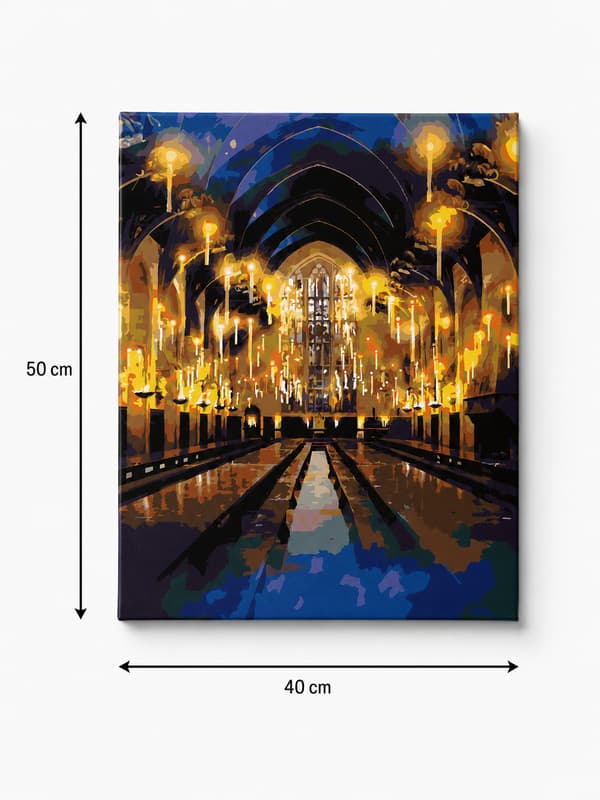 Målning med siffror Harry Potter Stora salen 40x50 cm