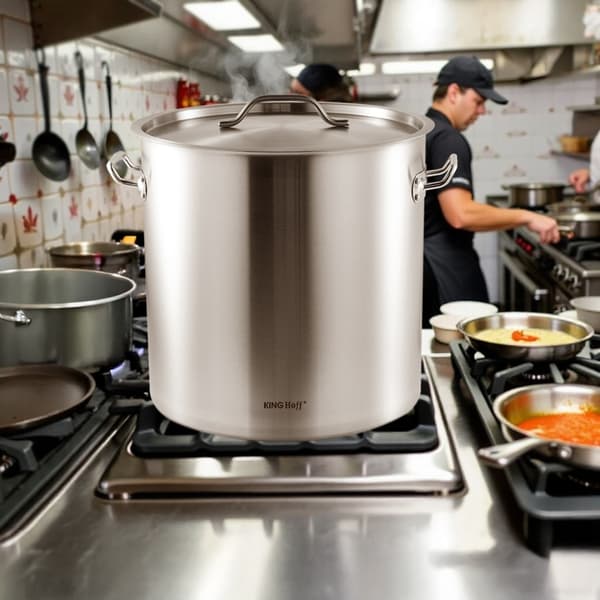 GASTRONOMISK GRYDE MED STÅLÅG 50L KINGHOFF KH-1966