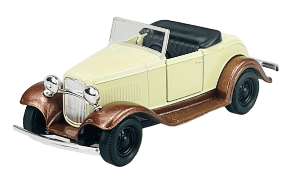Welly VANHA timer ford model A roadster ILMAN kattoa beige 1:34 98875