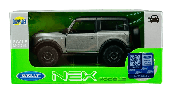 WELLY 2023 FORD BRONCO SILVER 1:34 43840