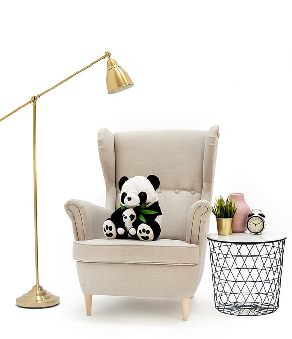 Panda med baby - 70 cm