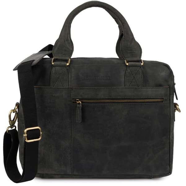 Stor A4-laptoptaske til mænd i læder, 15'4 XL, Beltimore