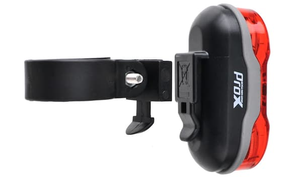 PROX GEMMA baglygte til cykel, 2x0,5W batterier