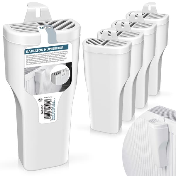 Luftfugter til radiator hvid 450 ml 5 stk.