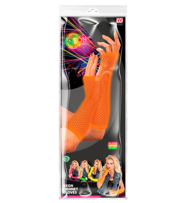 ORANSSIT Neon DISCO -verkkohanskat