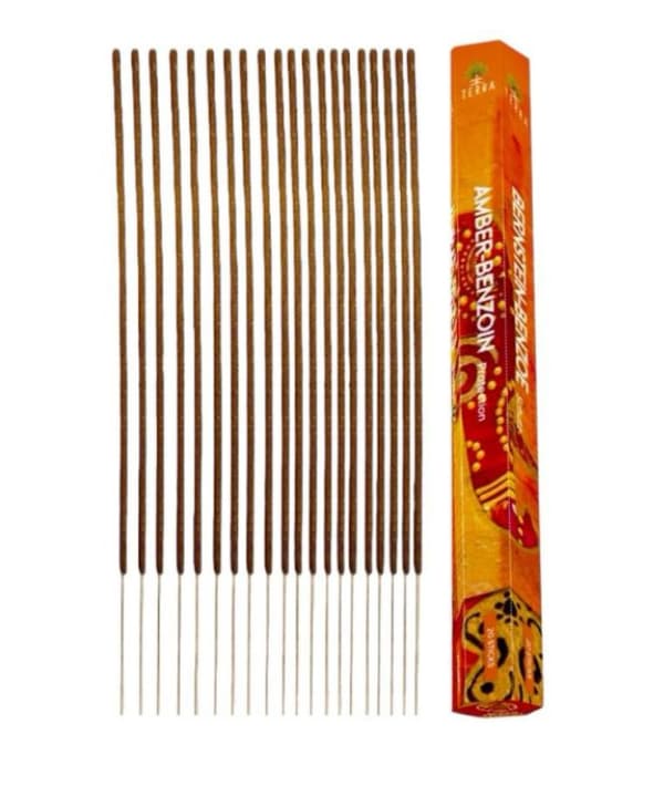 Terra Amber Benzoine røgelsespinde 20 stk.