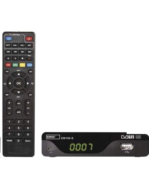 Digital terrestrisk tv-dekoder-tuner DVB-T/T2 HD HEVC