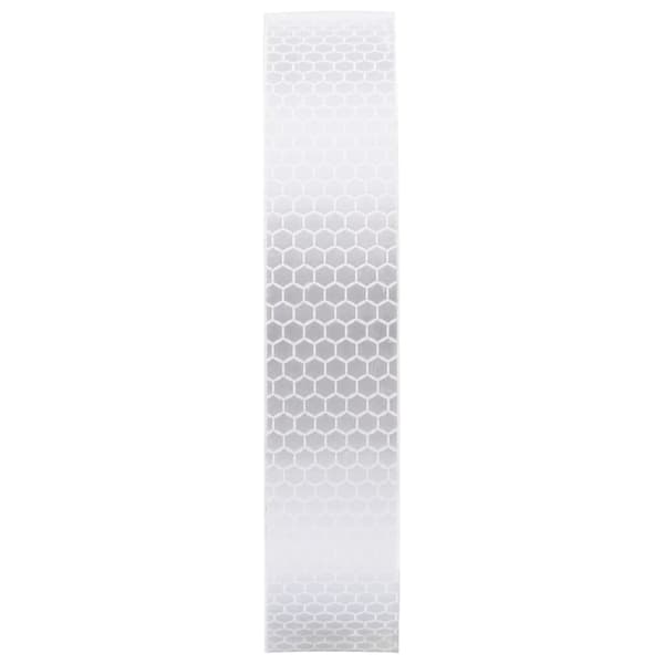 vidaXL Reflekterande tejp, vit, 2,5 cm x 20 m, PVC