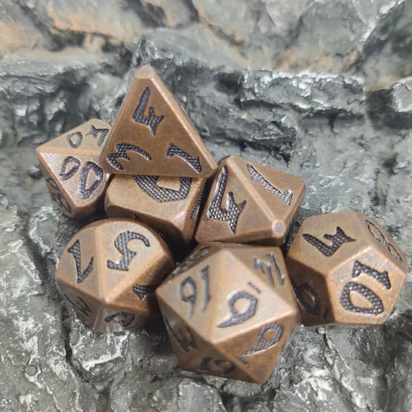 Kaptajn Frost RPG terningsæt med 7 epoxyterninger