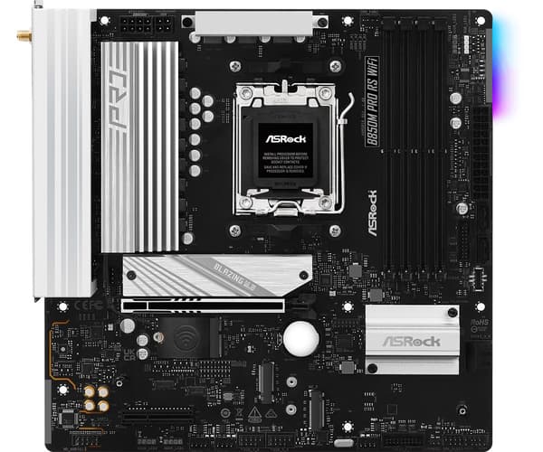 ASRock B850M Pro RS WiFi bundkort