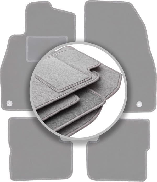 Harmaat auton matot Opel Corsa D hataskorppi (2006-2015) varten