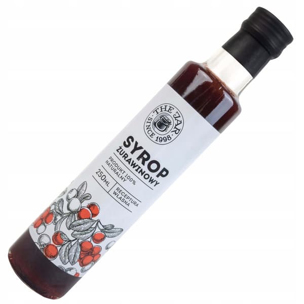 Tranebærsirup tranebær 50% rørsukker 250 ml THE JAR premium