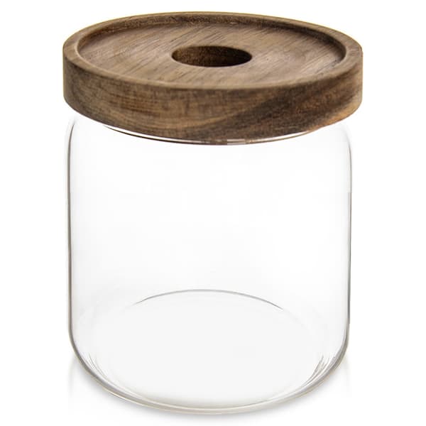 Glasbeholder til bulkvarer med låg og tætning 730 ml