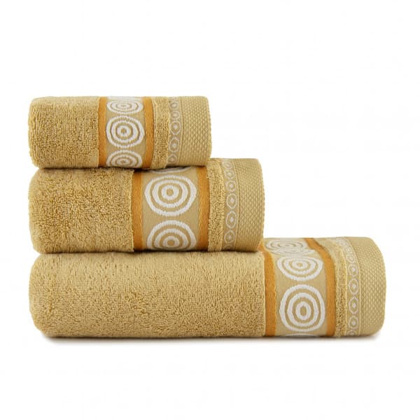 Rondo 2 håndklæde 30x50 Zwoltex mørk beige