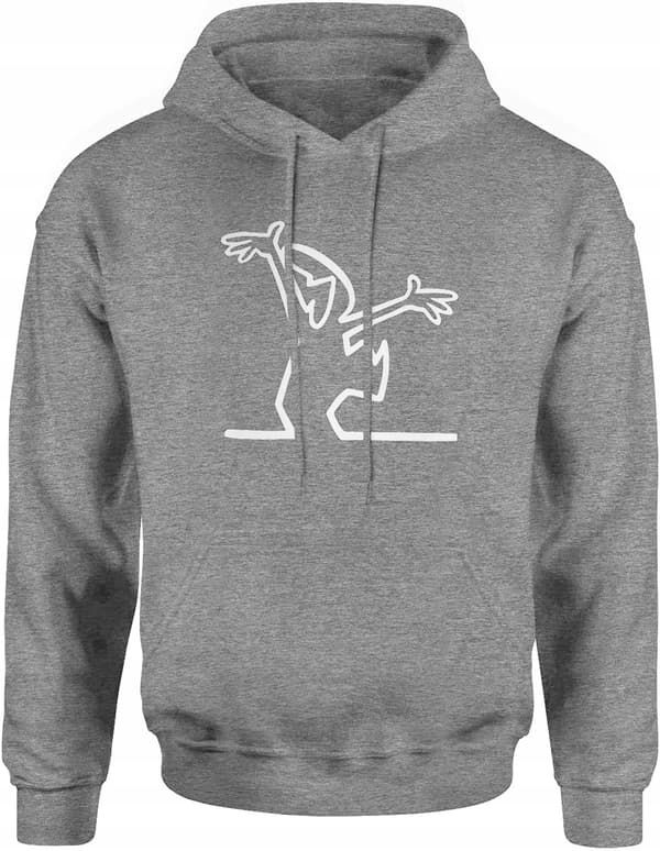 HERRSWEATSHIRT MED TRYCK ROLIG SWEATSHIRT MED TRYCK L