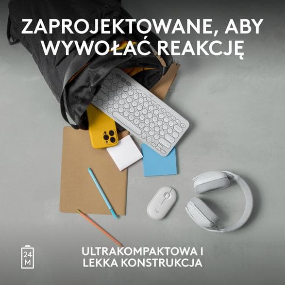 Trådløs mus LOGITECH Pebble Mouse 2 M350s Hvid 910-007013