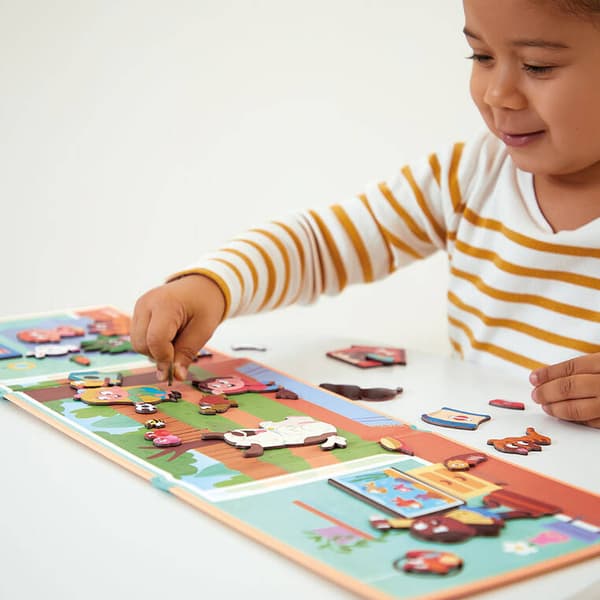 Magnetistories magneettipalapeli Lemmikit, Janod