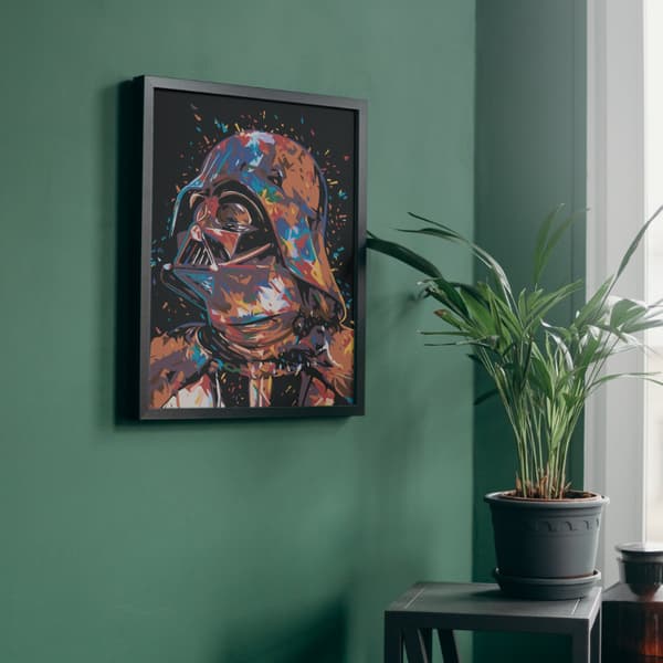 MÅLNING MED SIFFROR Bilder att måla - Darth Vader Star Wars 40x50 cm