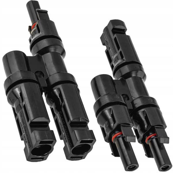 MC4 Dubbel Parallell Solcellskontakt + -