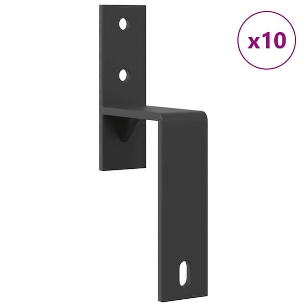 vidaXL Skjutdörrsinstallationssystem, 366 cm, Stål, Svart