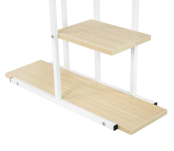 Blomsterstativ, blomsterstativ, metalhylde, moderne hvid