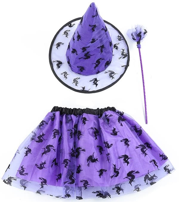 Kostumesæt HEKS Violet Heks