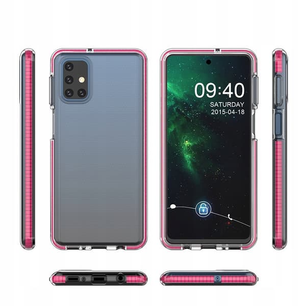 FJEDERETUIS TIL SAMSUNG GALAXY M31S LYSEPROSA